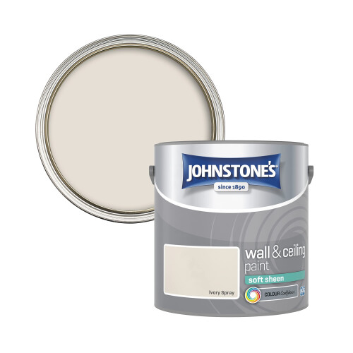 Johnstone's Johnstone's - Soft Sheen Wall & Ceiling Paint - Ivory Spray - 2.5L 1