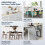 Hibtn 1 Pcs Adjustable Table Legs  Folding Table Leg for Breakfast Bar 2