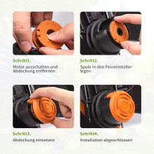 Forever Speed 22 Pack Trimmer Spool Line for Worx, Auto Edger Spools Replacement Trimmer 0.065 inch Strimmer Spool Grass Trimmer Line Refills for Wor