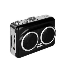 USB Cassette Player Music Tape to MP3 Converter Plug and Cassette Tape Player Convertor with Dual Speaker Black