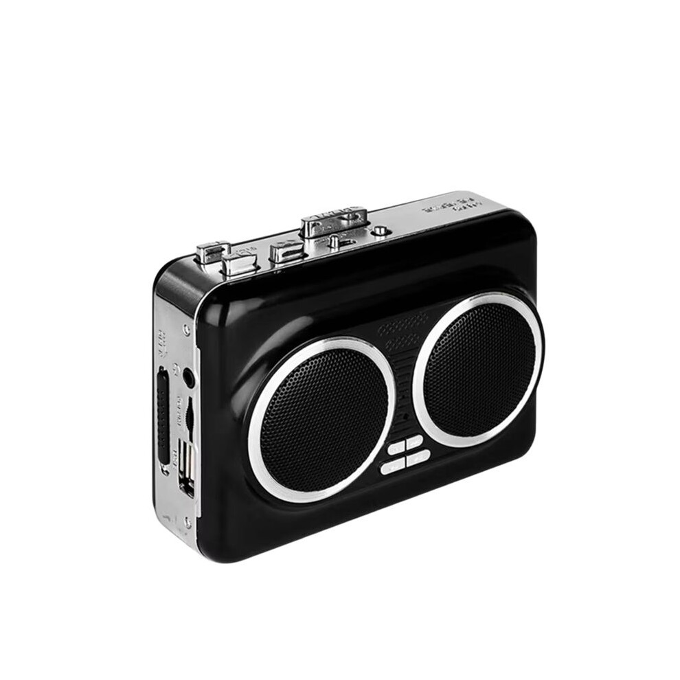Usb Cassette Player Music Tape To Mp3 Converter Plug And Cassette Tape Player Convertor With Dual Speaker Black 6031188037193