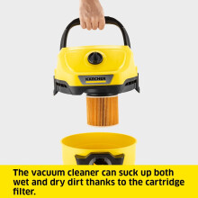 KÄRCHER Wet and Dry Vacuum Cleaner WD 3 incl Cartridge Filter 1000w Pl