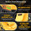 2Pack 80Ah Replacement for Dewalt 18V Battery DCB184 DCB200 DCB180 DCB 2