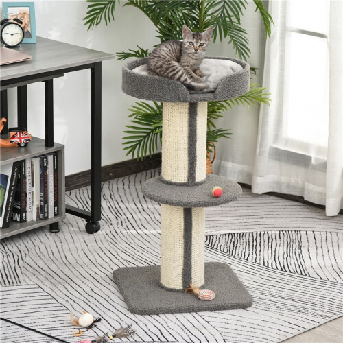 Griffoir stable pour chat avec plateforme, charge maximale de 30 kg 1