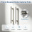 PinLin 30 Pack Kitchen Door Handles 76mm Hole Centre Brushed Nickel Ca 1