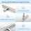 PinLin 30 Pack Kitchen Door Handles 76mm Hole Centre Brushed Nickel Ca 3