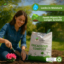 Laeto Ericaceous Compost for Outdoor Plants 100L - Acidic Soil for Blueberries Azalea Rhododendron Hydrangea - Acid Loving Plant Potting Mix - Premiu
