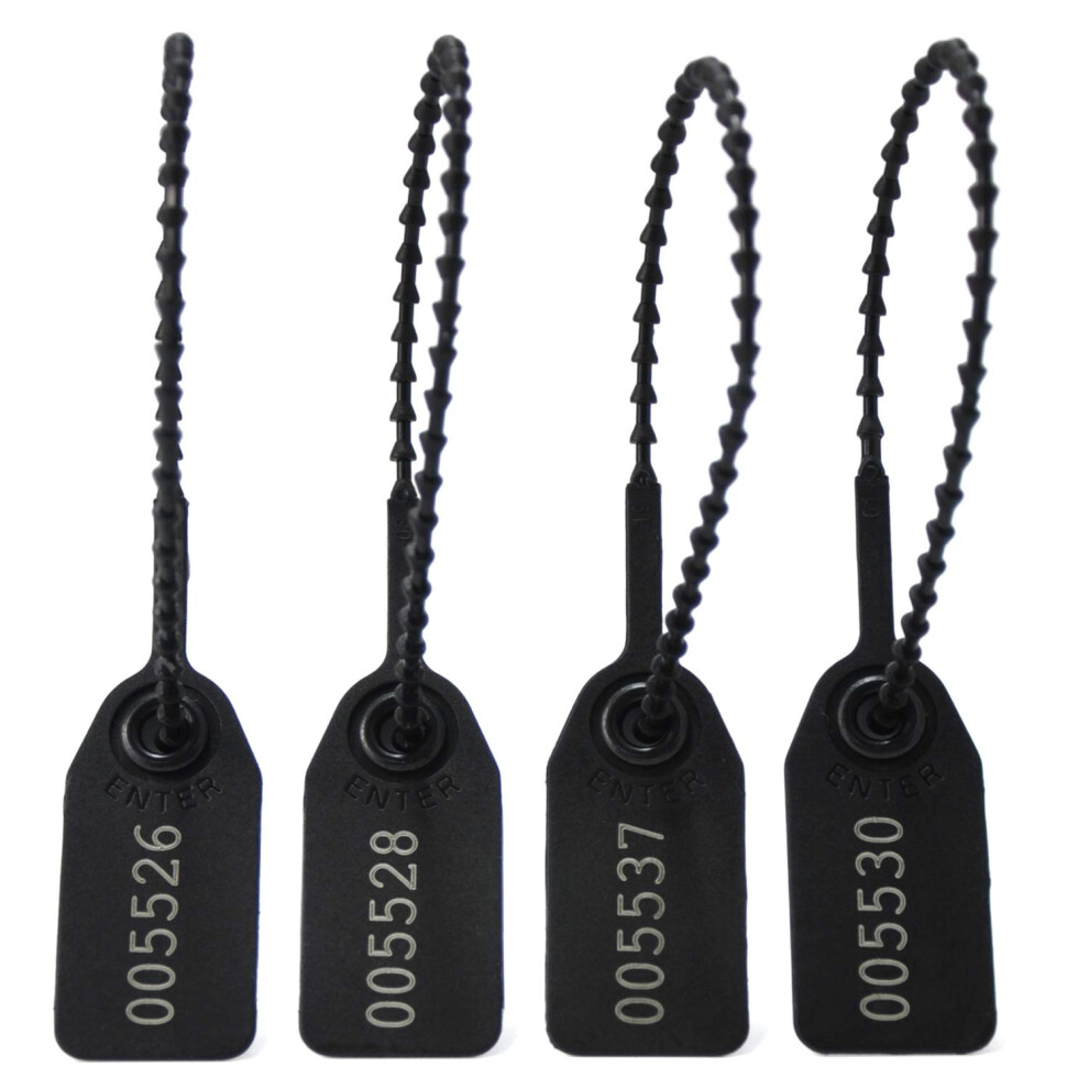 100Pcs Numbered Security Seals Zip Ties Fire Extinguisher Safety Tags 5000252380788