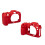 R8 Top Texture Rubber Silicone Case Body Cover Protector Frame Skin for   R8 Camera Yellow 3