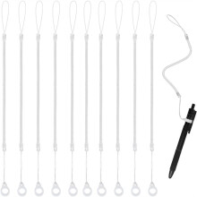 10pcs Pen Lanyards, Anti-Lose Pen Leash with Silicone Loops Elastic Lanyard Tether for Tethering Stylus to Touchscreen