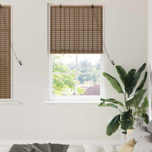 vidaXL Roller Blind Brown 90 x 160 cm Bamboo