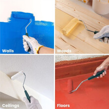 Paint Roller Covers, 26 Pack, 4 Inch 3/8" Nap Paint Rollers Set, Roller Brush Covers for All Paints and Stains