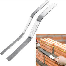 Double Ended Brick Jointer for Cement Pointing Trowel 3/8"X1/4" and 1/2" X 5/8" Masonry Tools Steel Pointing Tools