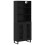 VidaXL vidaXL Highboard 2 pcs Black Oak Engineered Wood 4