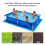 Pool Ground Cloth, Rectangular Pool Ground Mat for Frame Pool, Foldable Swimming 4