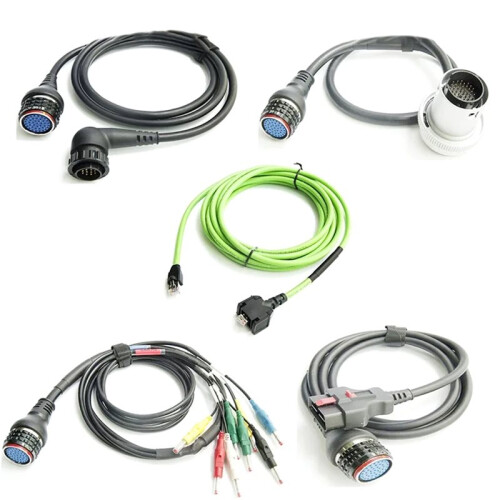 For MB STAR C4 C5 OBD2 Connection Cables 38PIN/14PIN 16/4PIN OBD2 Testing Cable Net LAN Cable