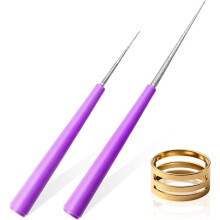 3PCS Jewelry Making Bead Reamer Tool with 1 Open Ring, Beadable Tipped Hole Enlarger for Beading Bead-Reamer-Tool