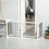 Houten veiligheidshek met stalen frame voor thuis, wit 2