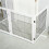 Houten veiligheidshek met stalen frame voor thuis, wit 7
