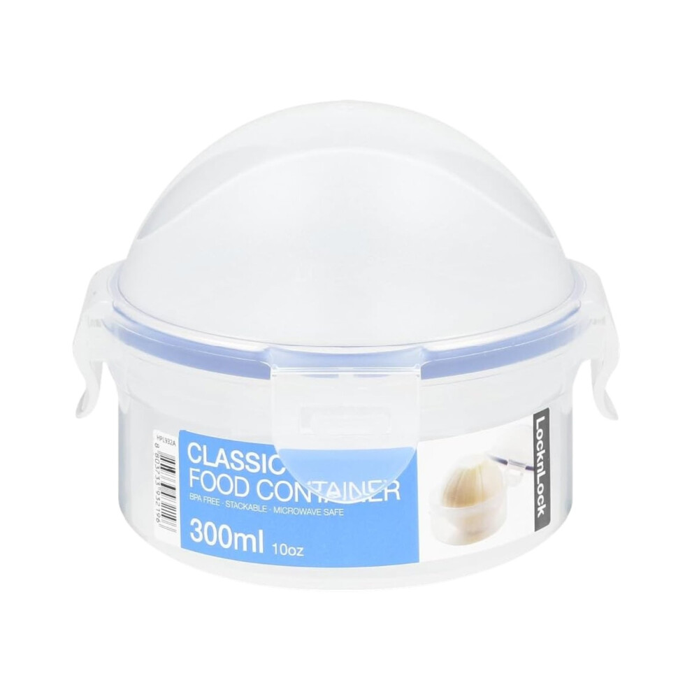 B&Q -  Classic Domed Food Storage Container Reusable Kitchen Storage Box Bpa Free Leak Proof Freezer Dishwasher Safe 300Ml - Image 2