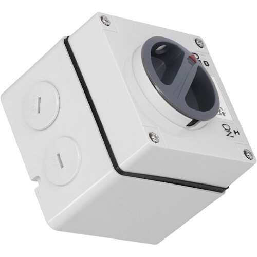 Waterproof  Outdoor Power Isolator -Off  Dustproof Rotary Control  Socket with Accessories(3P40A) 2