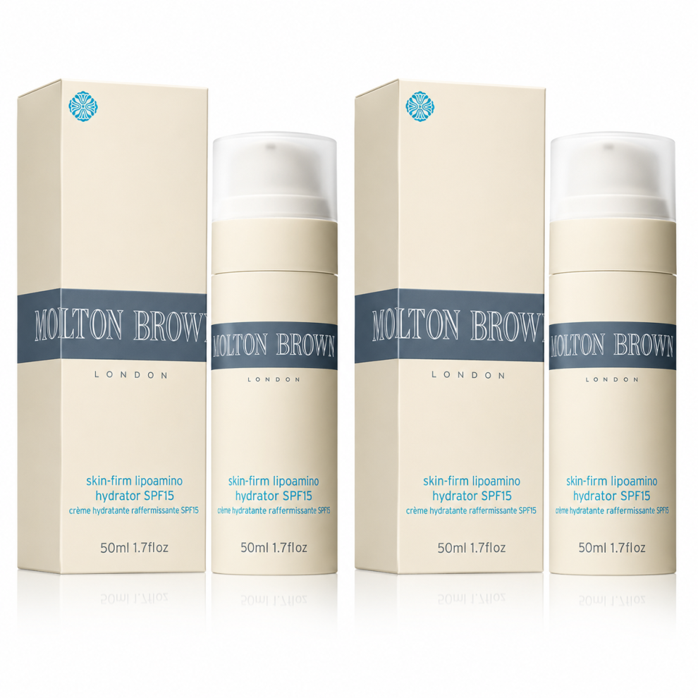 2x Molton Brown Skin-Firming Lipoamino Hydrator SPF15 50ml
