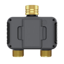 2-Zone Sprinkler Timer Programmable Garden Hose Timer Water-Saving Irrigation Controller for Lawn Yard Drip Systems IPX5