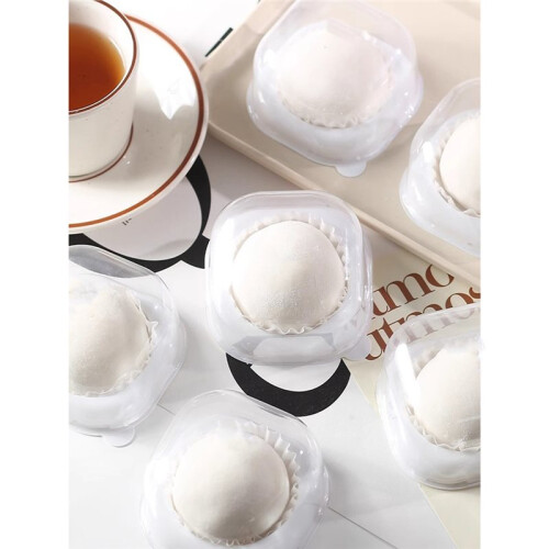 Single Large Fortune Egg Explosion Filling Moon Cake Translucent Disposable Box Pastry Bakery Kitchen Cooking Tool 50pcs