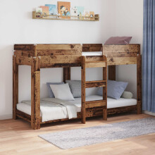 vidaXL Bunk Bed for Kids Old Wood 75 x 190 cm Engineered Wood