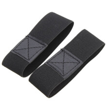 2X Black Elastic Shoe Strap Band for Banquet Loose High Heeled Shoes Dancing