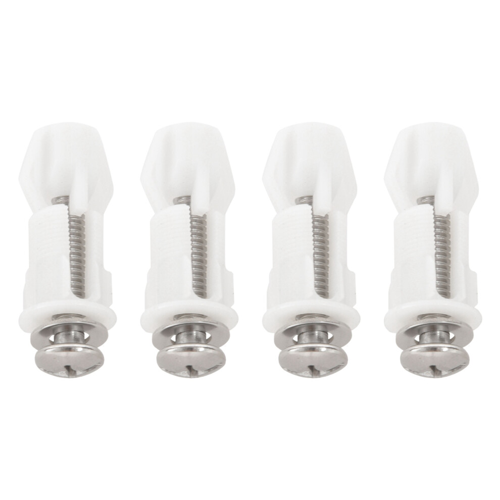 Toilet Hinges Screws Wc Hole Fixing Easy Installation 8 Pack 6031034931712