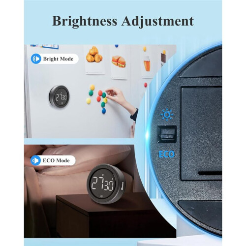 Digital Kitchen Timer with Visual Countdown, Count , Loud Alarm, and Magnetic Backing for Enhanced Cooking and Baking 2