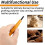 5 Pcs Carving Tools Set - Triangular Linoleum & Wood Carving Knifes Chisel V Shaped Tools for Linocut Printmaking 7