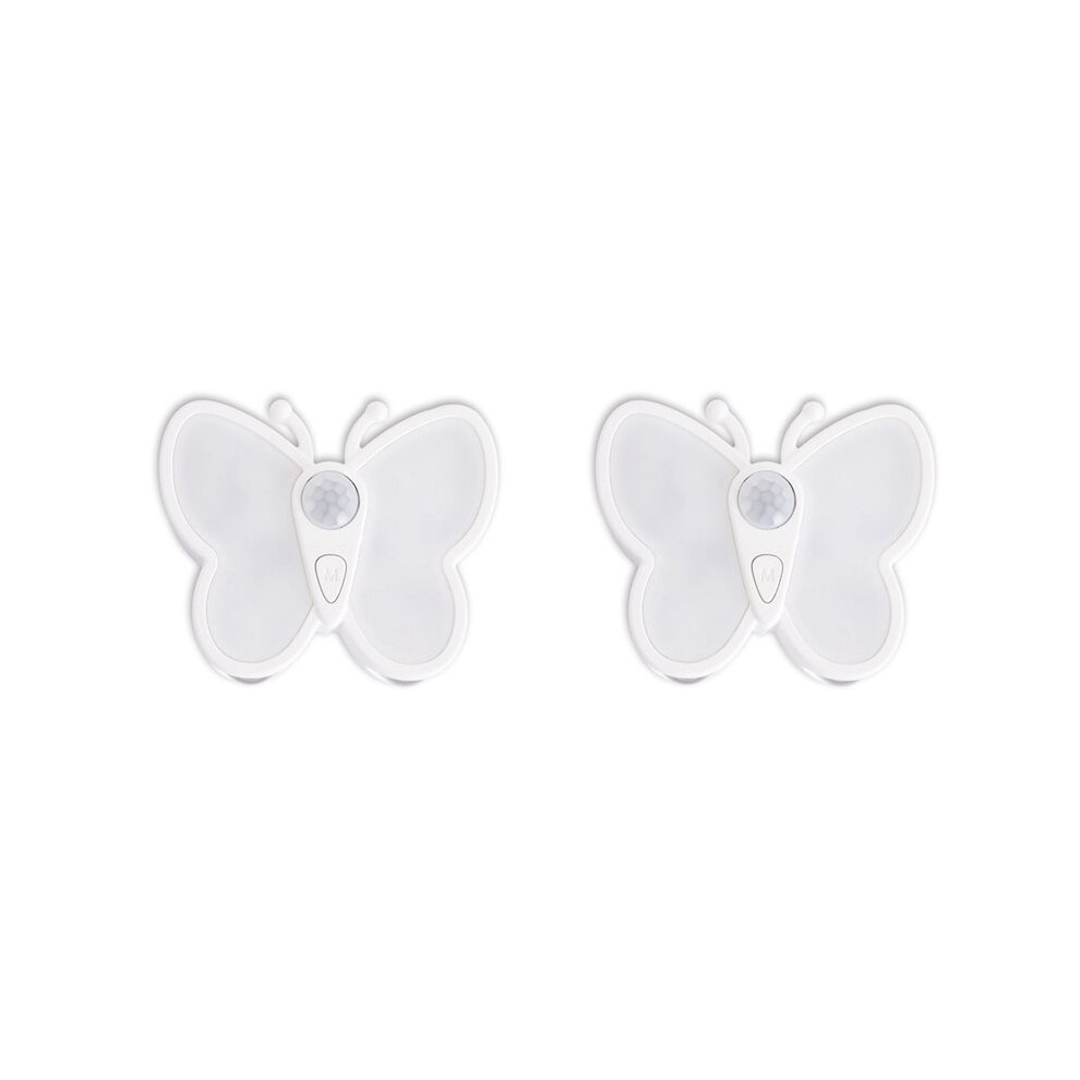2X Butterfly Motion Sensor Night Light Led Under Cabinet Light Rechargeable Night Lamp Wardrobe Stair Kitchen Light 6034206119086