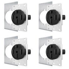 4X NEMA14-50-Uttag Av Industriell Kvalitet för Ännu Säkrare, Ingen Överhettning eller Smältning, EV-Laddning 50Amp 125/250V-Uttag