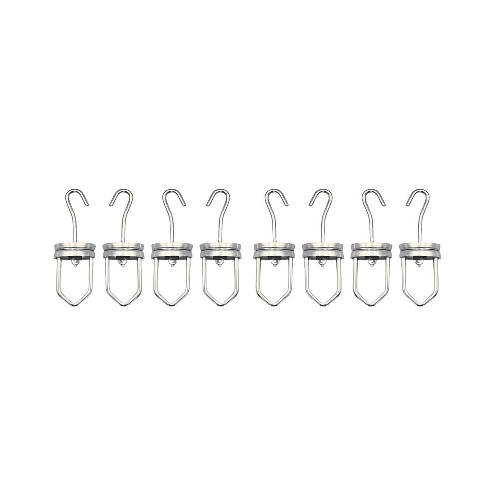 Strong Hanging Rotating Spinner Hooks 110 Pounds Capacity 8Pcs Paint Rotary Swivel Hooks High Temperature Rotary Hook 4712178113760