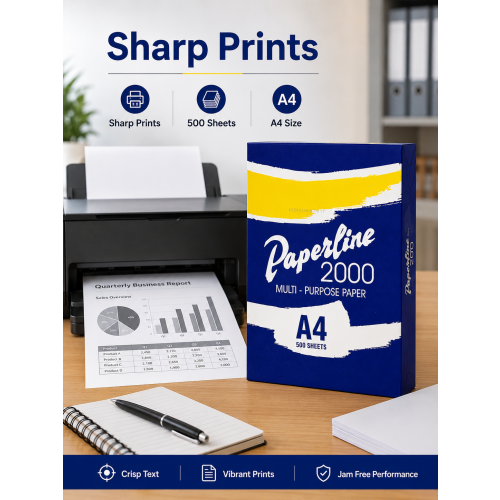 Paperline 2000 A4 Copy Paper 2000 Sheets White 1