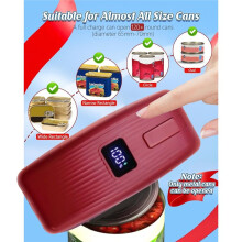 Electric Can Opener One-Touch Rechargeable LED Can Safe Opening for Any Size Cans Smooth Automatic Can Opener
