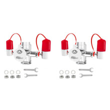 2X op Kraan Gemonteerd Oogspoelstation met Deksel, Betrouwbare EHBO-Oogspoelunit voor Gootsteenbevestiging voor Laboratorium, Fabriek