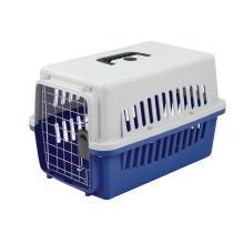 (Small Blue) KCT Portable Plastic Pet Carrier Cat Dog Puppy Cages Crates Transport Box