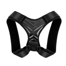 Posture Corrector for Back, Spine, Shoulders & Clavicle, Orthopedic Support, Adjustable Straps, Unisex, Black Breathable Fabric