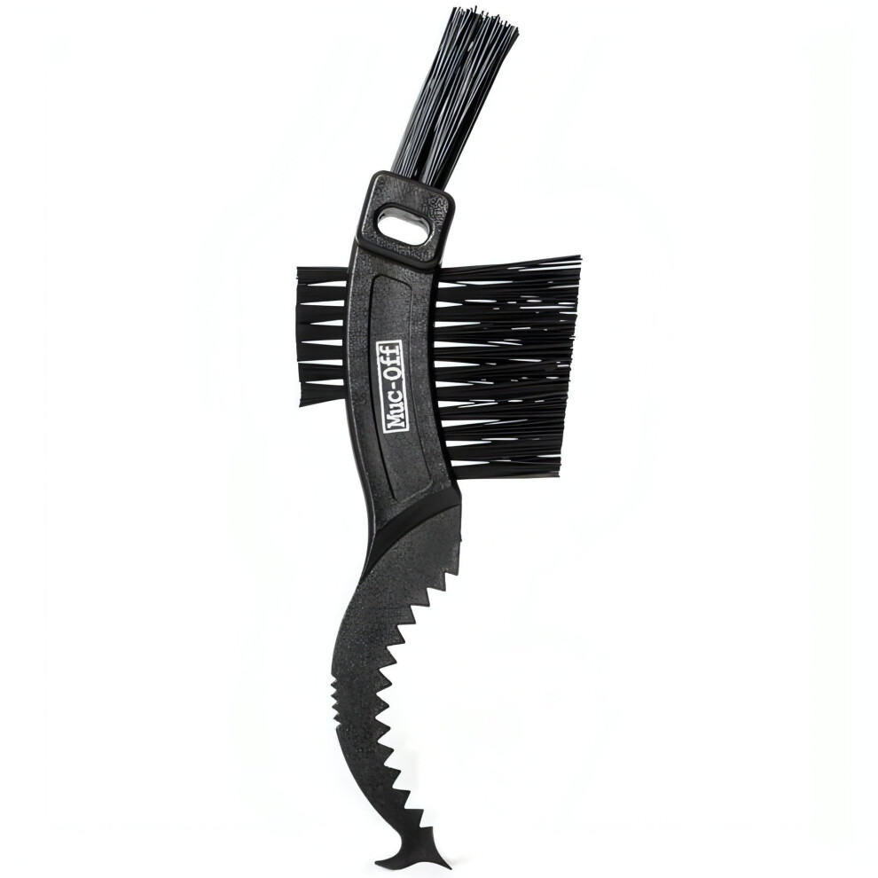 Muc-Off Claw Brush - Bike Cleaning Brush With Three Heads And Scraper - Tough Nylon Bristles For Chain, Cassette, Mechs, And Sprockets 5006391498933