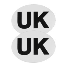 2 Pack Magnetic UK Car Stickers for Europe, 18 x 13.3 cm Reusable Waterproof UK Car Magnet Badge, Adhesive-Free and Easy to Attach for Cars, Trucks a