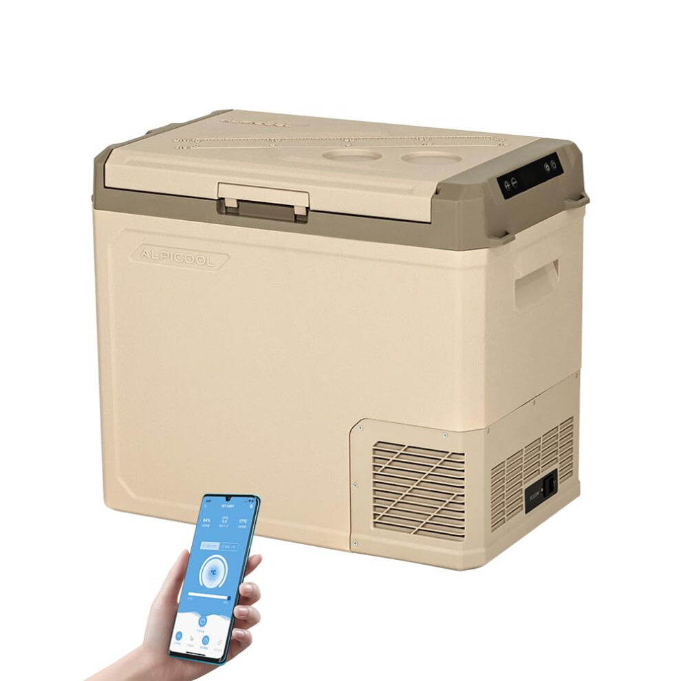 Alpicool Ge50 50L Car Fridge Freezer Portable Compressor Car Refrigerator 12/24V Electric Cooler For Camping, Road Trip, Picnic, Down To -20 5000791639552