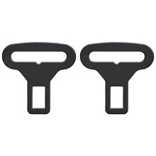 ISSANG Car Seat Belt Clip Buckle, 2 Pack Seat Belt Clips Slot Plugs, Car Trim Accessories, Retainer Locking-Clip, Metal Car Harness Connectors for Do