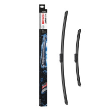 Bosch Aerotwin A 350 S - Front Windscreen Wipers - Set of 2 Replacement Blades - Comes with Pre-assembled Adapter - 2 Blades, 650mm/400mm - Only for