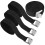 4 Pcs Ratchet Tie Down Straps, 5m x 25mm Adjustable Lashing Straps, 1