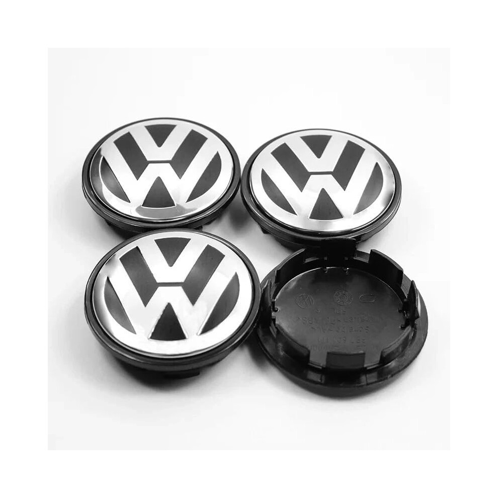 4Pcs Wheel Centre Caps For Vw 65Mm, Replacement Wheel Caps - Wheel Center Cover 5003082317245