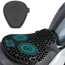 PhyiFlbey Universal Motorcycle Gel Seat Cushion,3D Honeycomb Shock Seat Honeycomb Cushion Motorcycle Cover Pressure Relief Ride Motorcycle Air Cushio