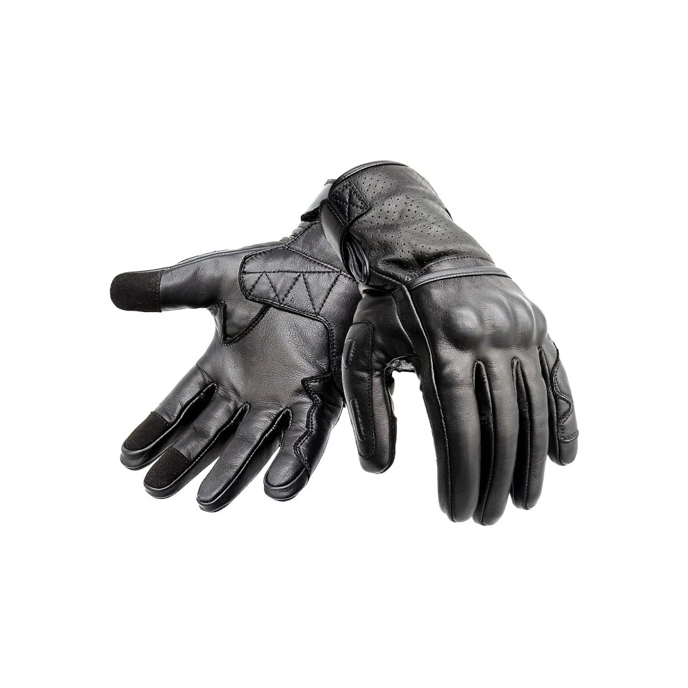 Hand Fellow Premium Leather Motorbike Motorcycle Gloves Touch Screen 5005520047486
